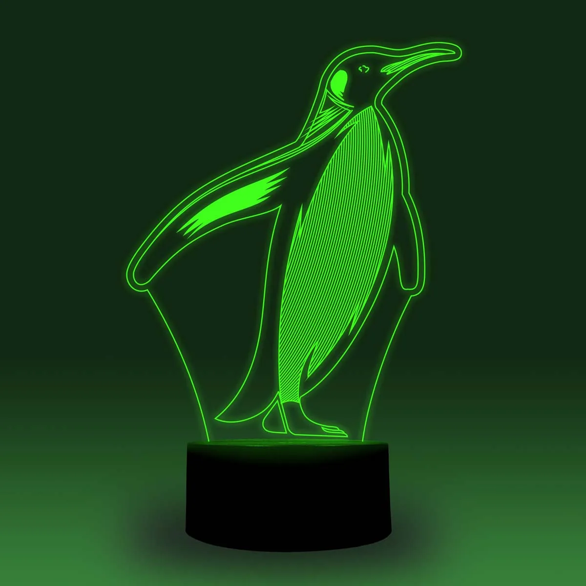 NiteApps 3D Spheniscidae/Пингвин светодиодный ночник настольная лампа иллюзия Лампа подарок на день рождения приложение/сенсорное управление