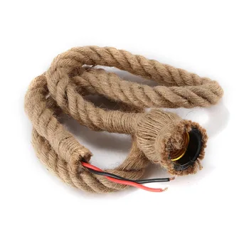 

Single Head Rope Chandelier Rope Retro Style Restaurant Bar Hemp Rope Drop Light Rope Cafe Lamp Decoration Light Rope