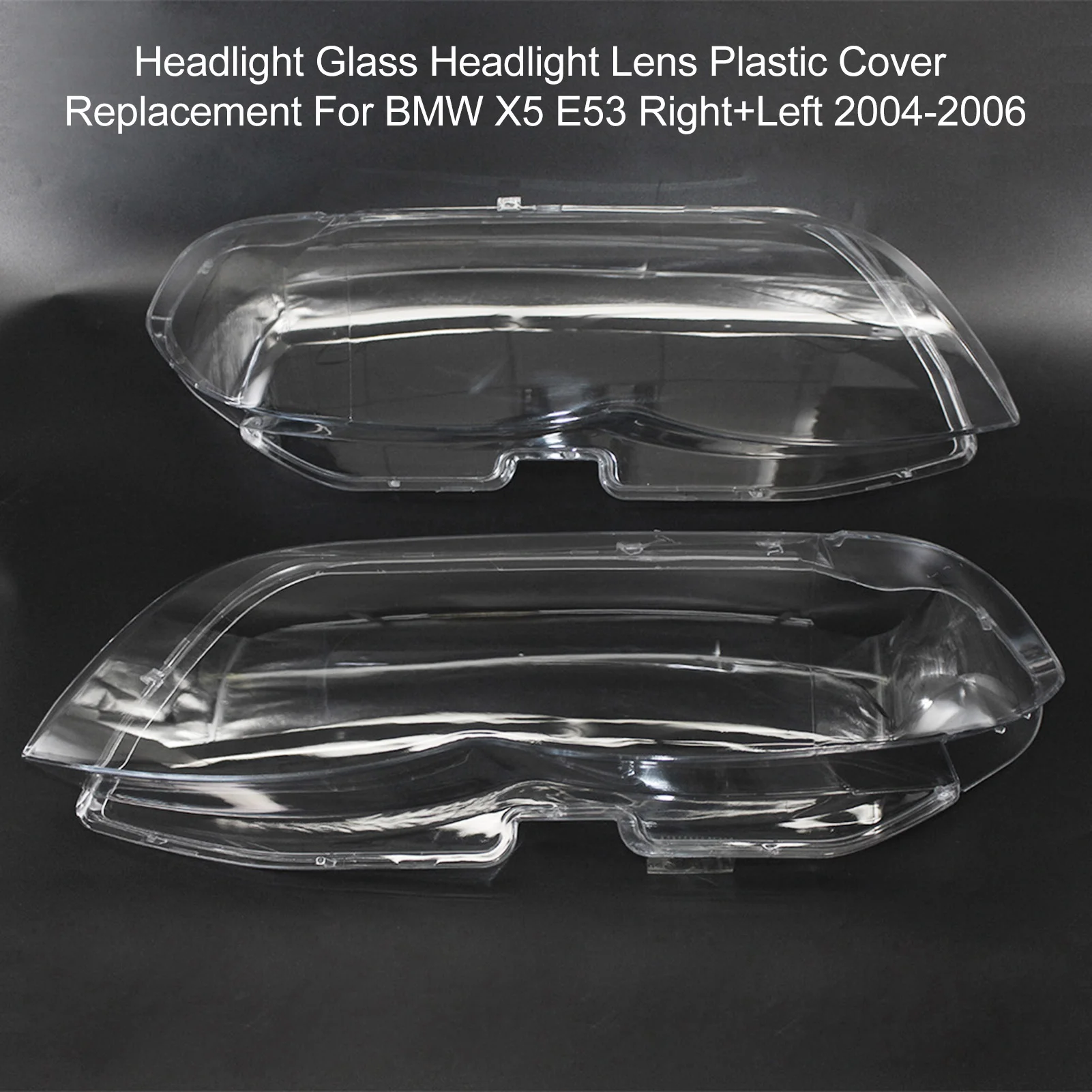 Headlight Covers Headlight Lens Cover Headlight Dust Cover 1 Pair for BMW X5 E53 2004-2006