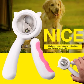 

Ergonomic Anti Splash Dog Cat Home Grooming Pet Nail Clipper With File Cutting Machine Toenail Trimmer Sturdy Claws Care
