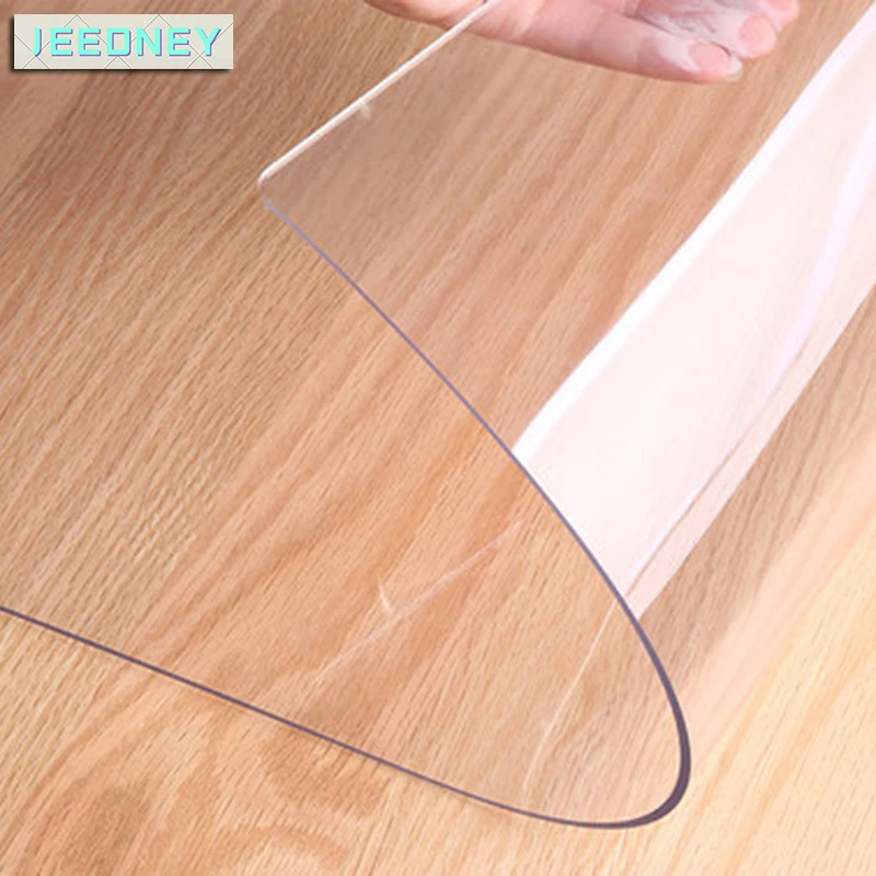 

Soft Glass Flexible Tablecloth Liquid Film Oilcloth for Table Transparent Floor Mat Table Protector Cover Pvc Silicone Cloth