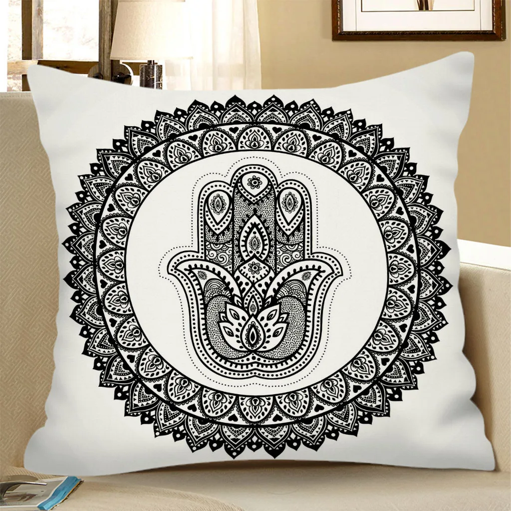 The Pattern Style Is As You Can See, Double-sided Printed Velvet Linen 45cm* 45cm Boutique Pillowcase Can Be Machine Washed