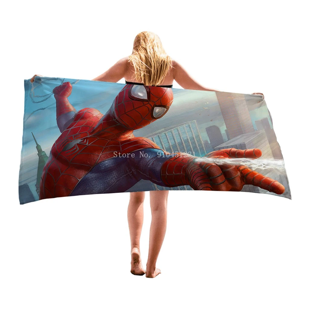 Disney Toalla de baño de Spider Man para niños y bebés, capa de dibujos  animados, toalla para playa y para nadar, regalo para niños pequeños|Toallas  de baño| - AliExpress