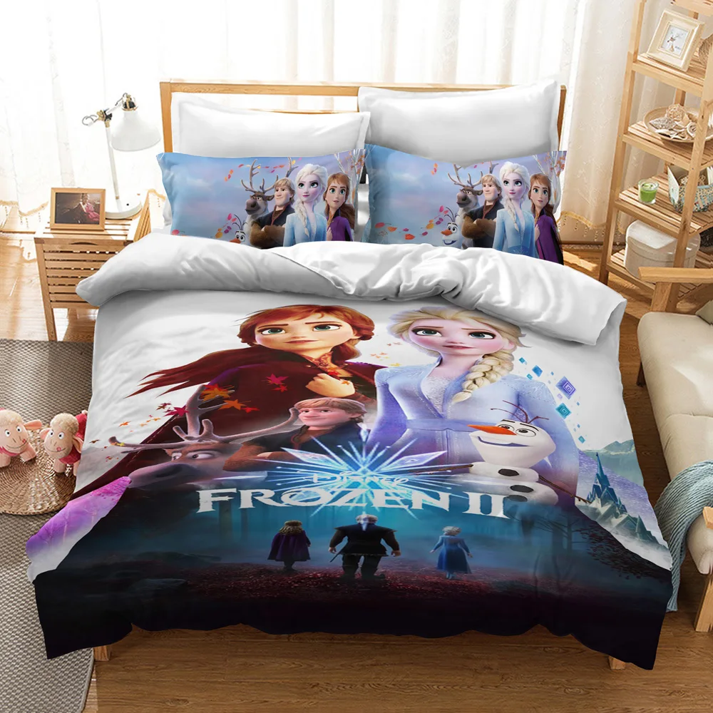 Frozen Bedding 10 Удивительное одеяло «Холодное сердце 2», «Эльза», «Анна», пододеяльник для девочек, декор в спальню, двойной размер, Комплект постельного белья, Покрывало «Король королевы», односпальное постельное белье - Цвет: Frozen Bedding 10
