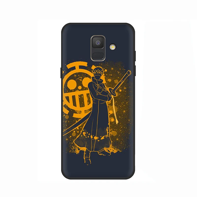 B8 EWAU one piece Trafalgar Law логотип силиконовый чехол для телефона samsung A3 A5 A6 plus A7 A8 A9 A10s 20s 30s 40s 50s 60 70 J6 - Цвет: B8