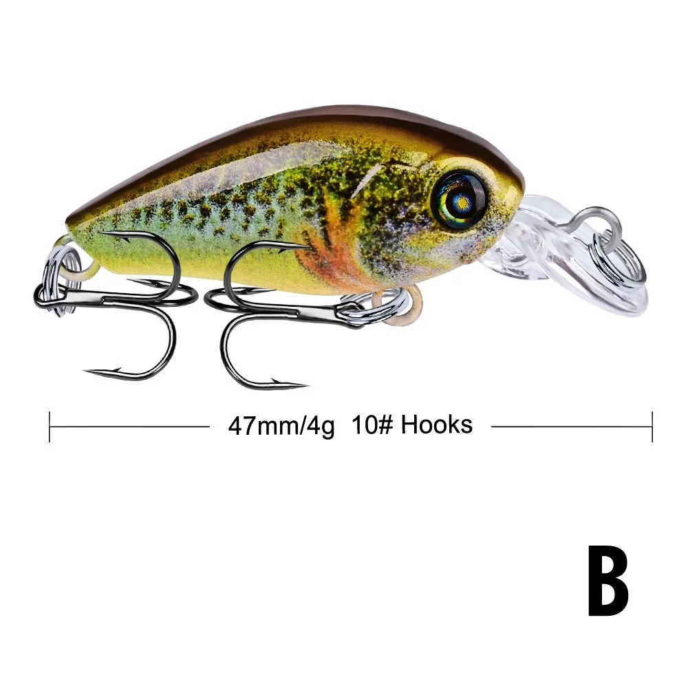 45 мм 4,1 г кренкбейт рыболовная приманка искусственная жесткая рукоятка приманка бас воблеры Япония Topwater рыба приманка приманки, рыбалка Троллинг приманка - Цвет: B