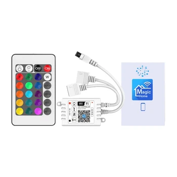 

Light Strip Controller Wifi Smart LED Light Controller with Remote Control for Alexa, Google Home