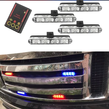 

4LED strobe lights police lights flasher stroboscopes fso auto flash for all cars led fso flash strobe light flashing