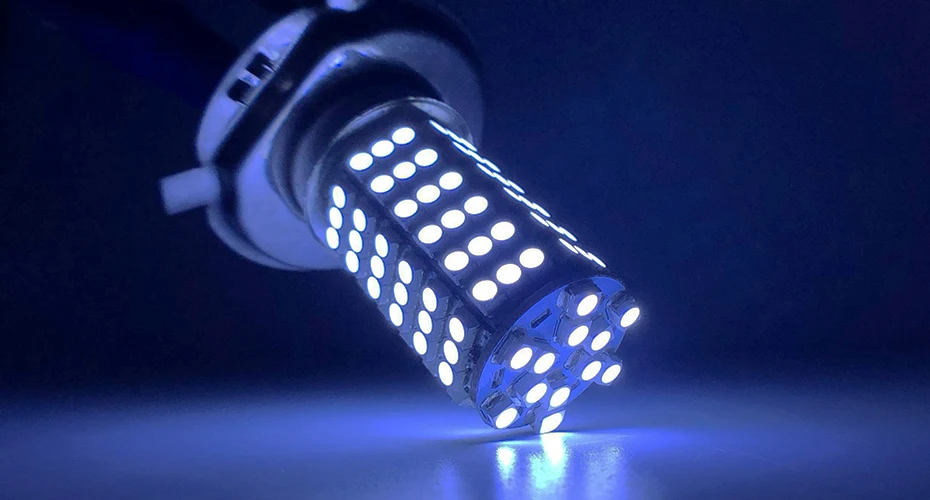 H4 светодиодный супер яркий 3258 120 SMD белый автомобильный противотуманный фонарь 12 в 24 в 6000 К белый для вождения Дневной ходовой Фонарь Авто Canbus