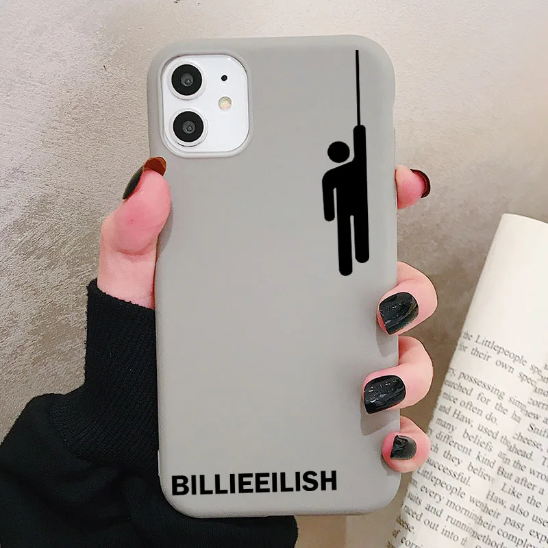 Billie Eilish Logo Чехол для телефона XiaoMi RedMi Note 8 7 6 5 K20 Pro матовый Силиконовый чехол s мягкая задняя крышка - Цвет: P1Gray
