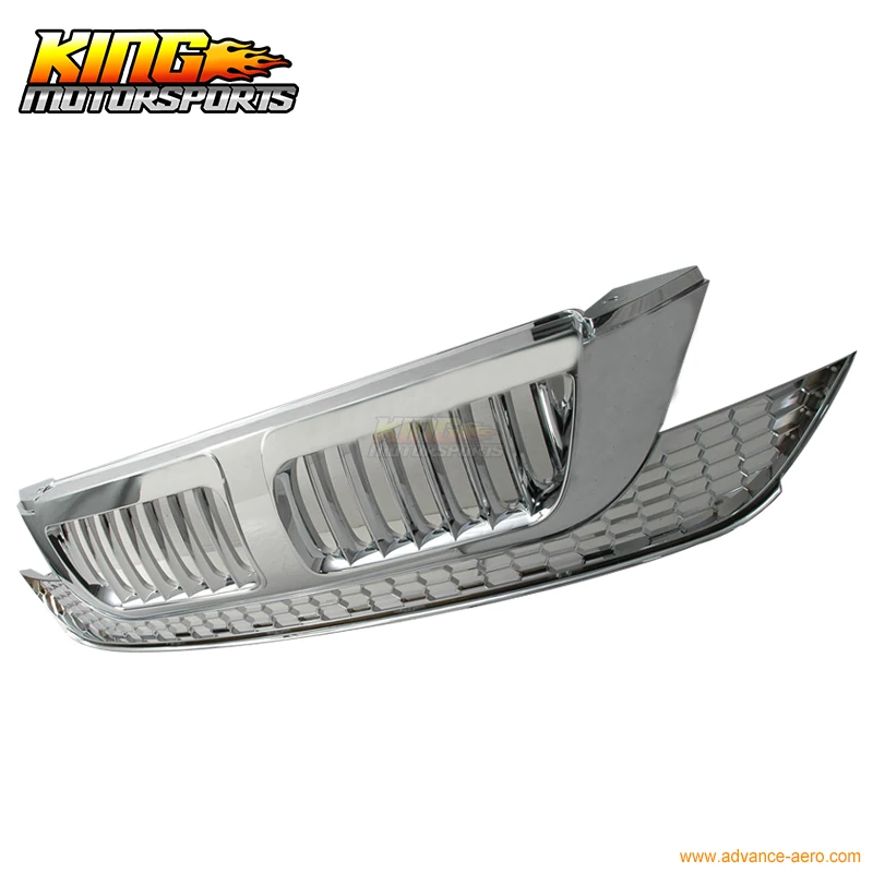 Подходит для 07 08 09 Honda CR V CRV хромированная решетчатая решетка вертикальная