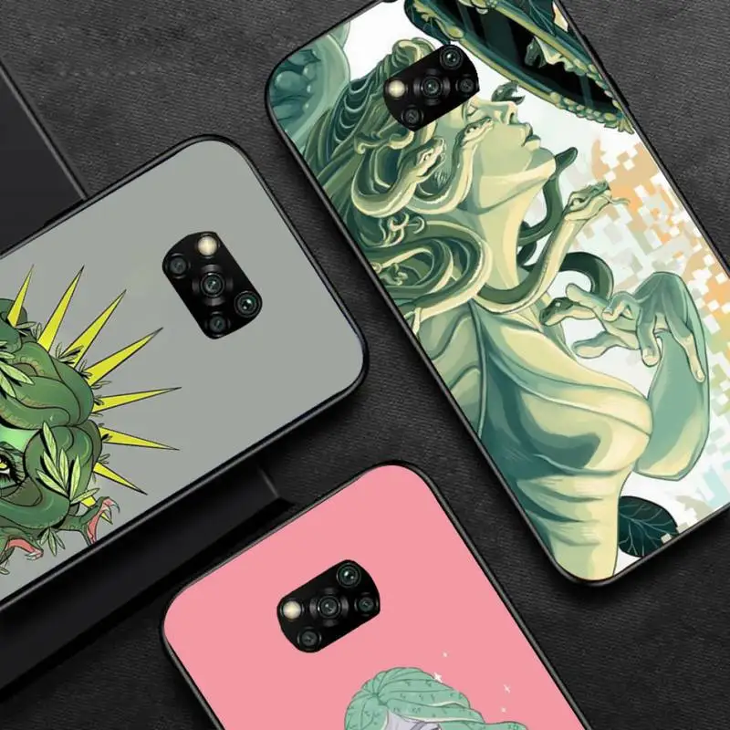 Чехол для телефона Medusa с греческой мифологией черный чехол Xiaomi 11 10 lite 10t Pro Redmi Note 7 8