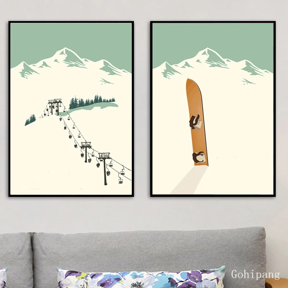 Nordic-Decoration-Home-Vintage-Winter-Landscape-Posters-and-Prints-Painting-Abstract-Skiing-Sports-Canvas-Art-Wall (4)
