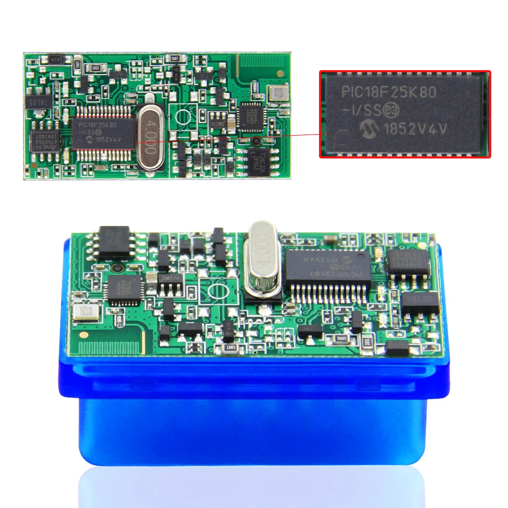 ELM327 V1.5 PIC18F25K80 Bluetooth OBD диагностический сканер ELM 327 V1.5 OBD2 автомобильный считыватель кода инструмент для Android Mini ELM327 v1.5