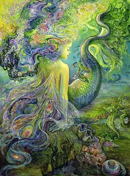 

JMINE Div 5D Fairy Mermaid Seahorse Full Diamond Painting cross stitch kits art High Quality Cartoon 3D paint by diamonds