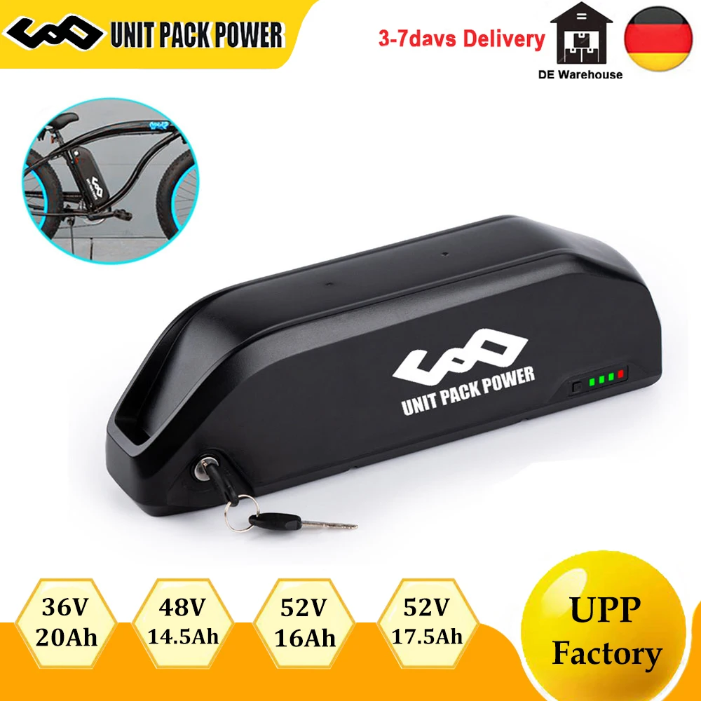 EBike Battery 36V 48V 52V 15Ah 17.5Ah Electric Bicycle Batteria Pack with Panasonic Samsung for 250W 350W 500W 1000W 1500W Motor | Спорт и