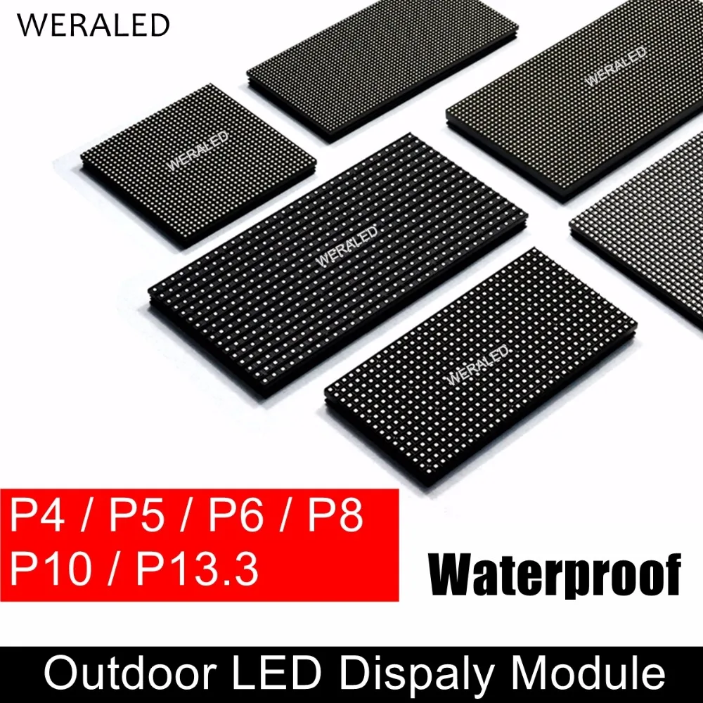 WERA светодиодный P4 P5 P6 P8 P10 наружный модуль HUB75B порты SMD 3 в 1 полноцветный настенный