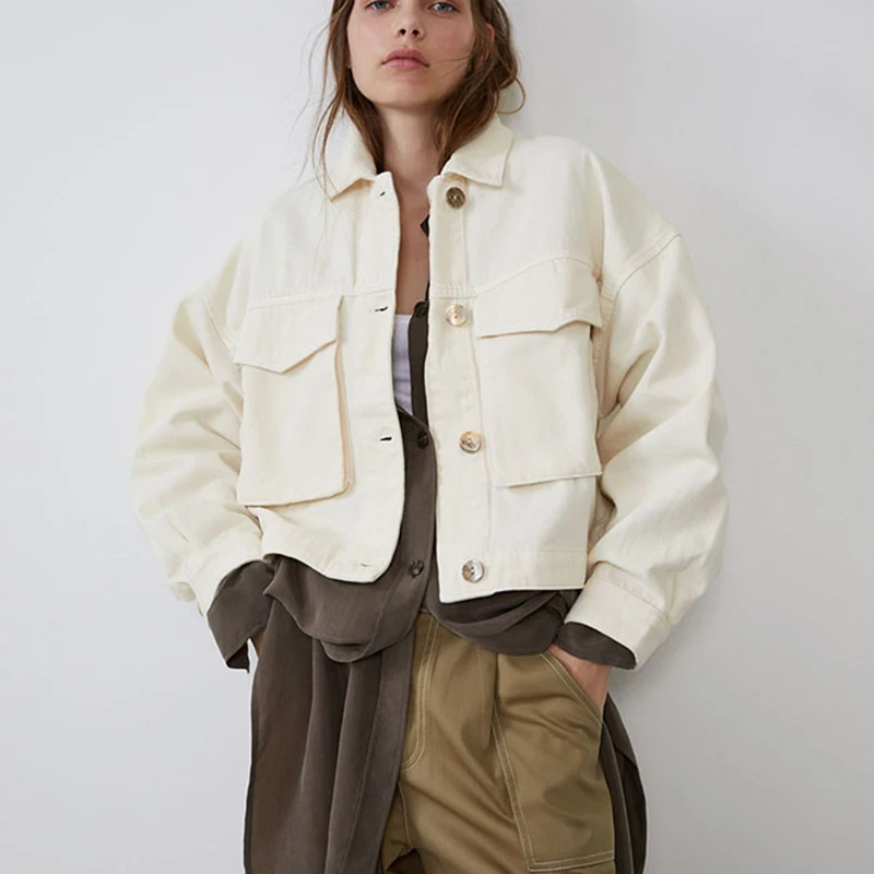 

2019 Big size Vintage Jeans Jackets Female Ladies Casual Basics Coat Women Streetwear Harajuku Autumn Denim Jacket Women