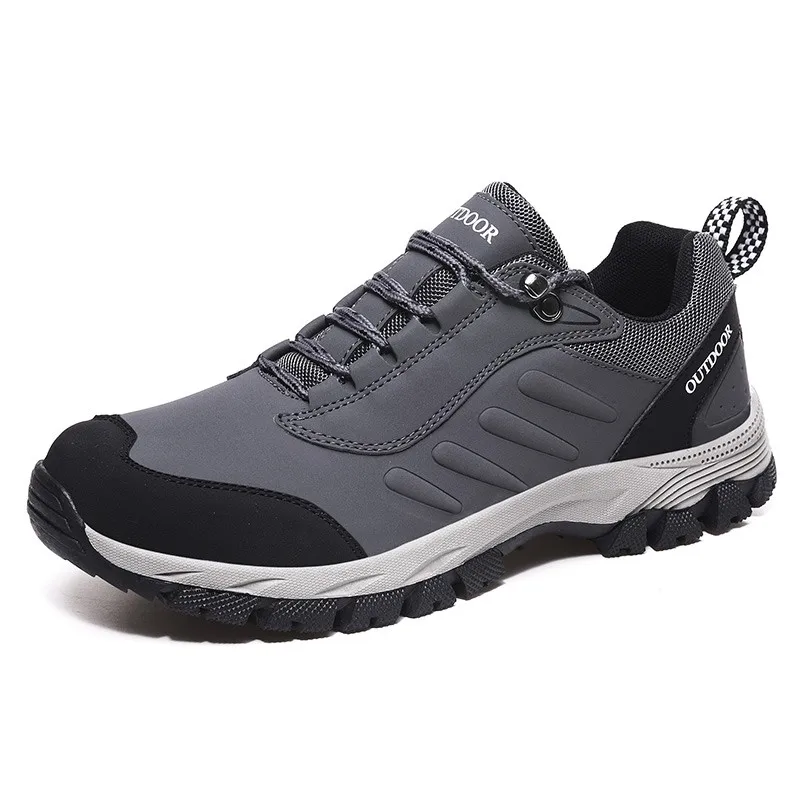 YITU мужские уличные дышащие кеды походная обувь горный туризм Охота горные походные туфли для мужчин прогулочные туфли альпинистские - Цвет: Gray