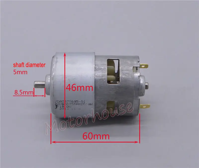 DC 12V 18V 19000RPM High Speed Large Power RS-755 Motor DIY Electric Drill Tools 