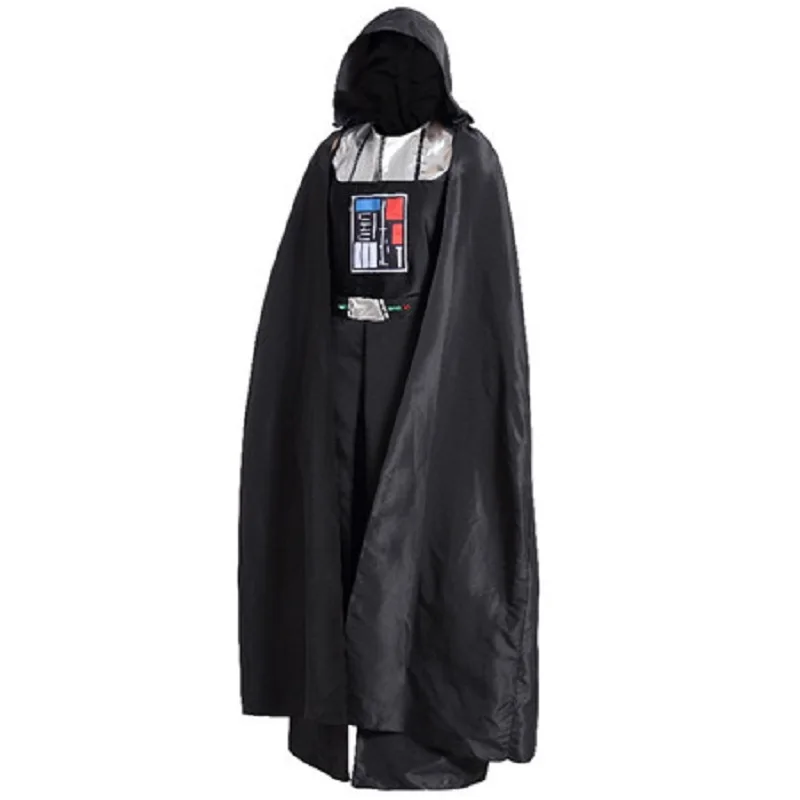 Halloween Costume Star Wars Medieval Jedi Black Warrior Cape Hoodie Cloak Costume Party Adult Superhero Cosplay Props Costume - Цвет: as shown