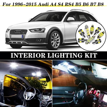 

Perfect White Canbus Error Free LED bulb interior dome map overhead light Kit for 1996-2015 Audi A4 S4 RS4 B5 B6 B7 B8