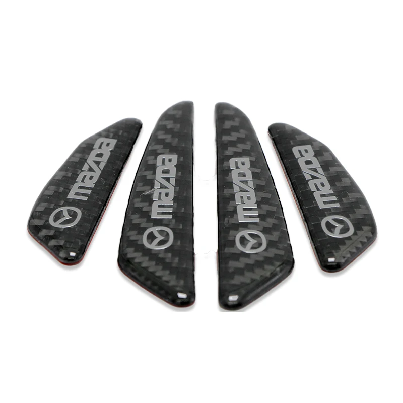 

4pcs Carbon Fiber Protector Car Sticker for Mazdas 5 6 323 626 RX8 7 MX3 MX5 Atenza Axela Car Accessories Automobile Gadgets