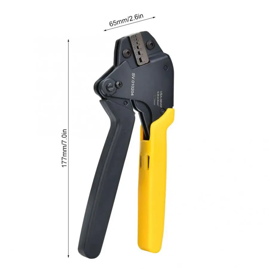 Self-Adjusting Crimping Pliers 0.25~6.0mm^ AWG23-10 E-Tube Cold Pressed Terminals Crimper multitool knife