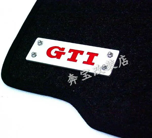 

2PCS For VW GOLF GTI 4 5 6 MK4 MK5 MK6 FLOOR MAT BADGE CARPET EMBLEM