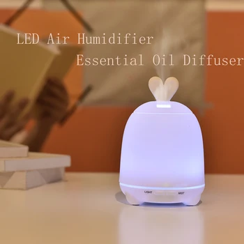 

Rabbit Aroma Humidifier Colorful Lights Adjustable Night Light Humidifier Festive Home Office Humidification Decoration Light