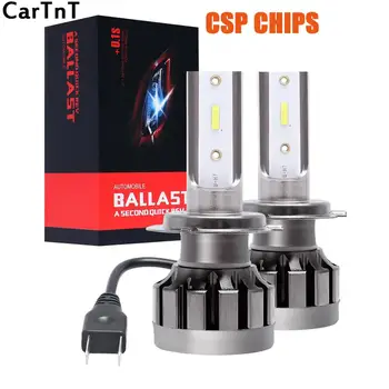 

CarTnT H4 LED H7 H1 H3 HB4 H11 HB3 H8 CSP Chips Car Headlight Bulbs 72W 12000LM 6500K Car Styling 9005 9006 LED Automotive Bulb