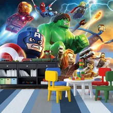 Diantu Marvel Super Heroe настенная бумага Мстители 3d настенная бумага детская спальня настенная бумага Фреска рулоны Диван ТВ фон обивка