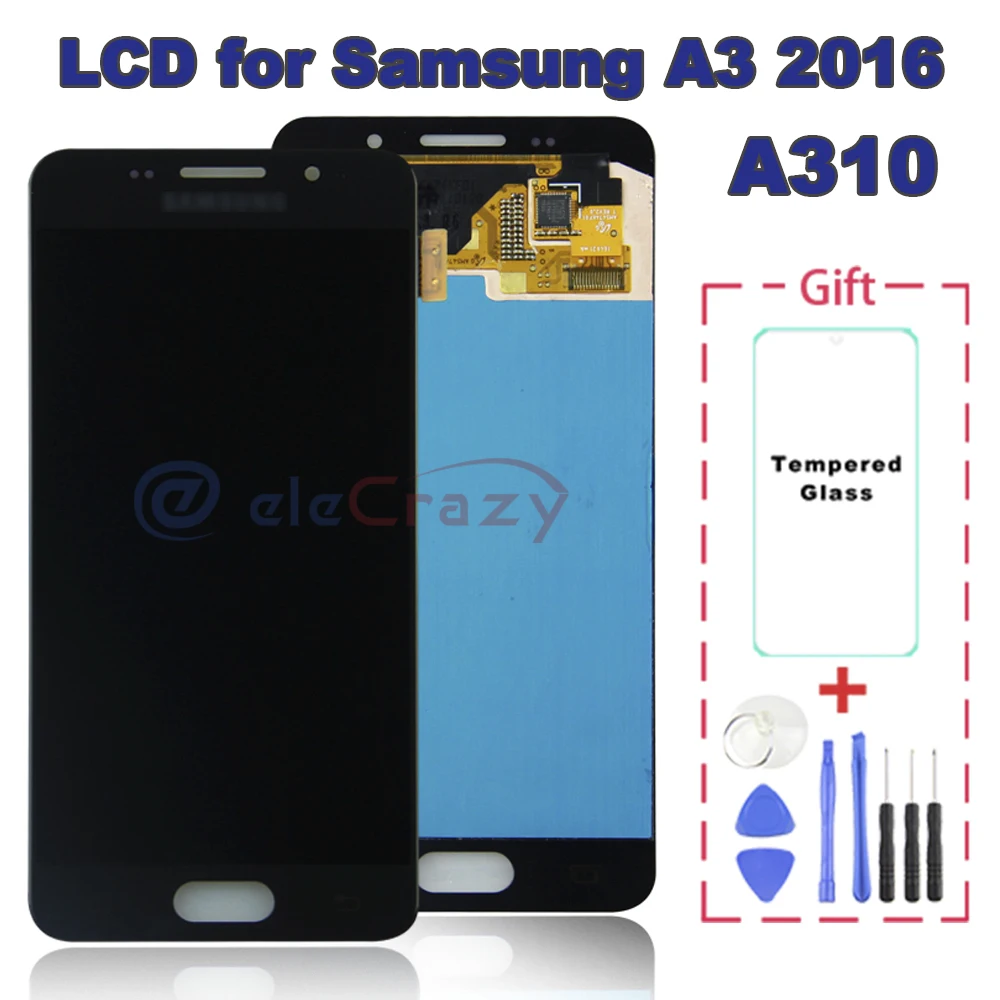 

Original for Samsung Galaxy A3 2016 A310 LCD Display A310F A310M A310H Touch Screen Digitizer Assembly Replacement 100% tested