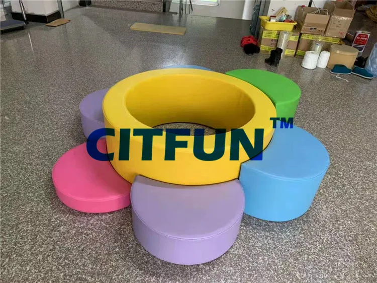 Привлекательный Цветок Мяч Бассейн мягкое игровое оборудование Экологичная