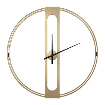 

Nordic Light luxury creative decoration clock simple and fashionable living room clock Iron mute wall clock modern design decor