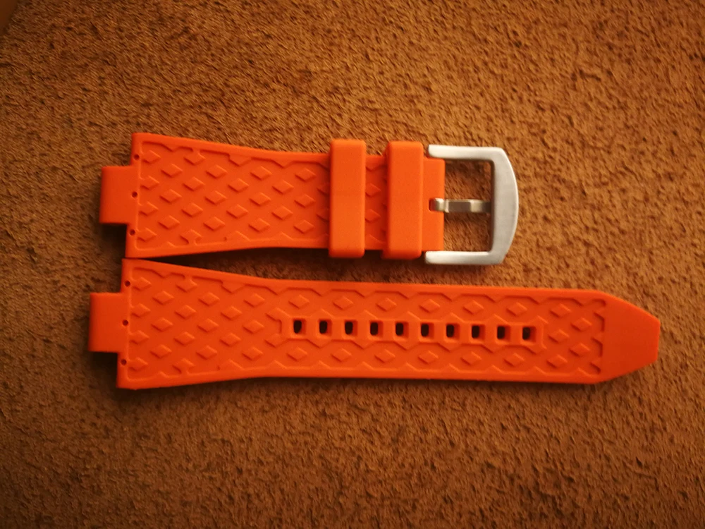 Silicone Rubber watch band Convex 