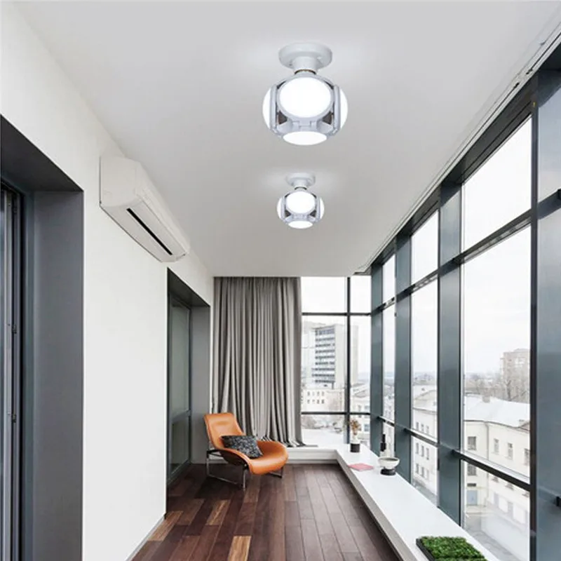 LED Folding Football UFO Bulb High Brightness 30W Night Light for Indoors School Warehouse Lighting Lanterna 40DEC0615