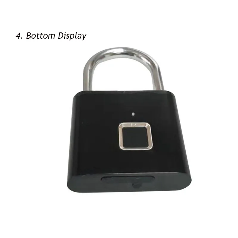 Противоугонная защита, Электрический дверной замок с отпечатком пальца, без ключа, USB, перезаряжаемый, умный замок, цинковый сплав