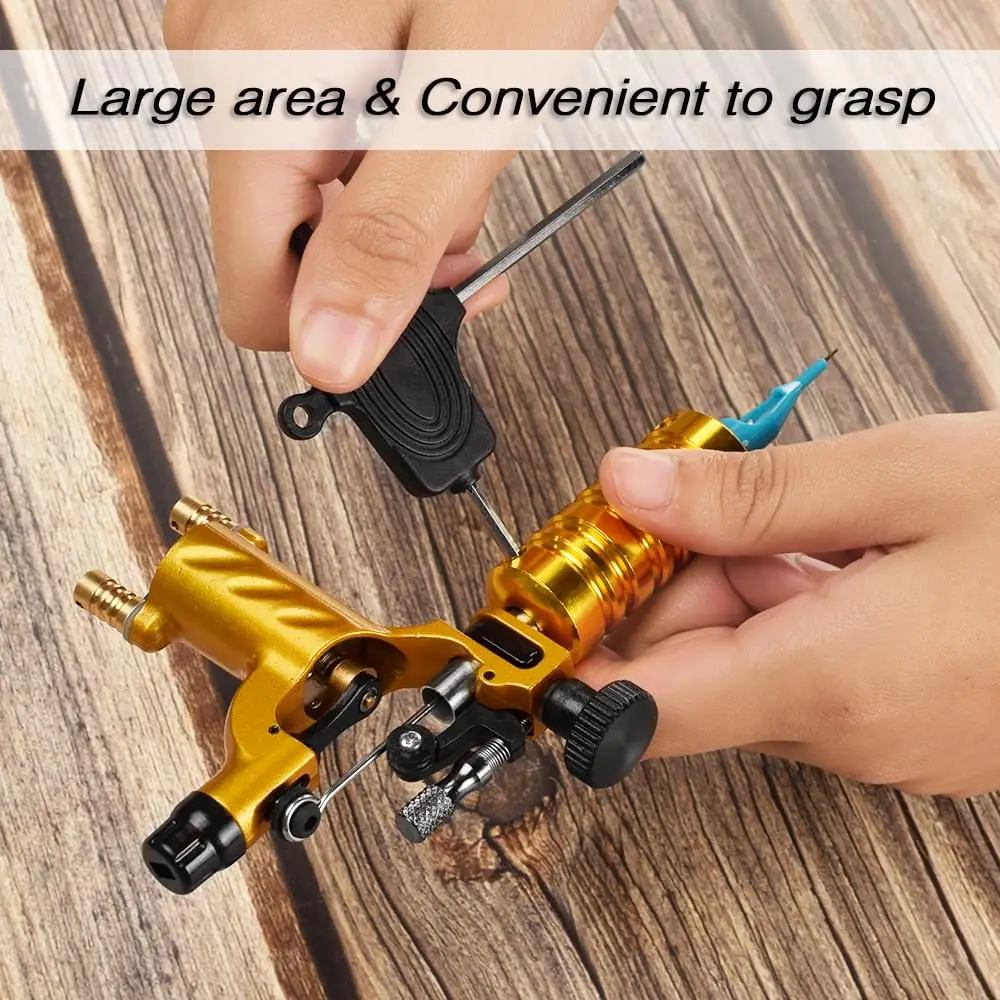Gold Tattoo Machine Set Professional Tattoo Kit De Tatuagem Profissional Machine Tattoo Grip Impermeable Desechable