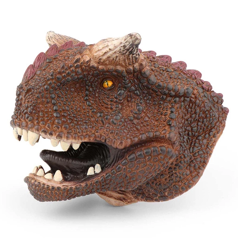 

Simulation Spinosaurus Dinosaur Head Hand Puppet Interactive Performance Props