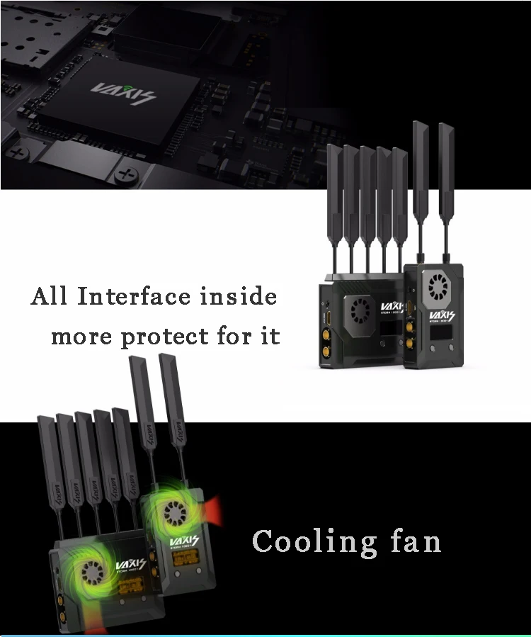 VAXIS STORM 1000FT+ беспроводная система передачи видео WHDI для RED FS7 камера Арри HDMI и SDI профессиональная трансляция