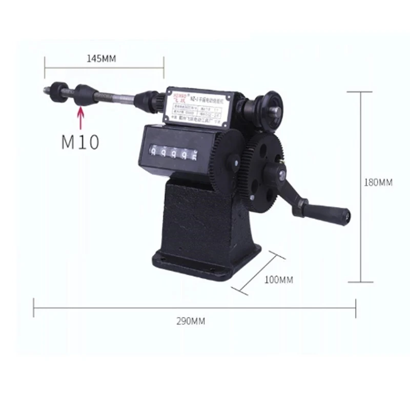 Manual Winding Machine dual-purpose Hand Coil counting winding machine Winder 0-9999 Count Range Winding various small coils Ma