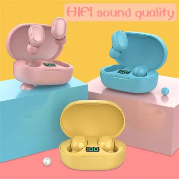 

Bluetooth Earbuds TWS E9S Wireless Earphone LED Display Sports Fitness running headset colorful pods for iPhone PK i7 i12 tws