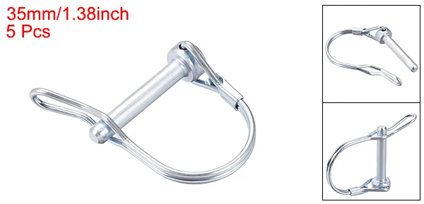 4 Perno Di Bloccaggio In Acciaio Da 8mm - Perno Di Sicurezza Per Rimorchi, Agricoltura E Giardinaggio