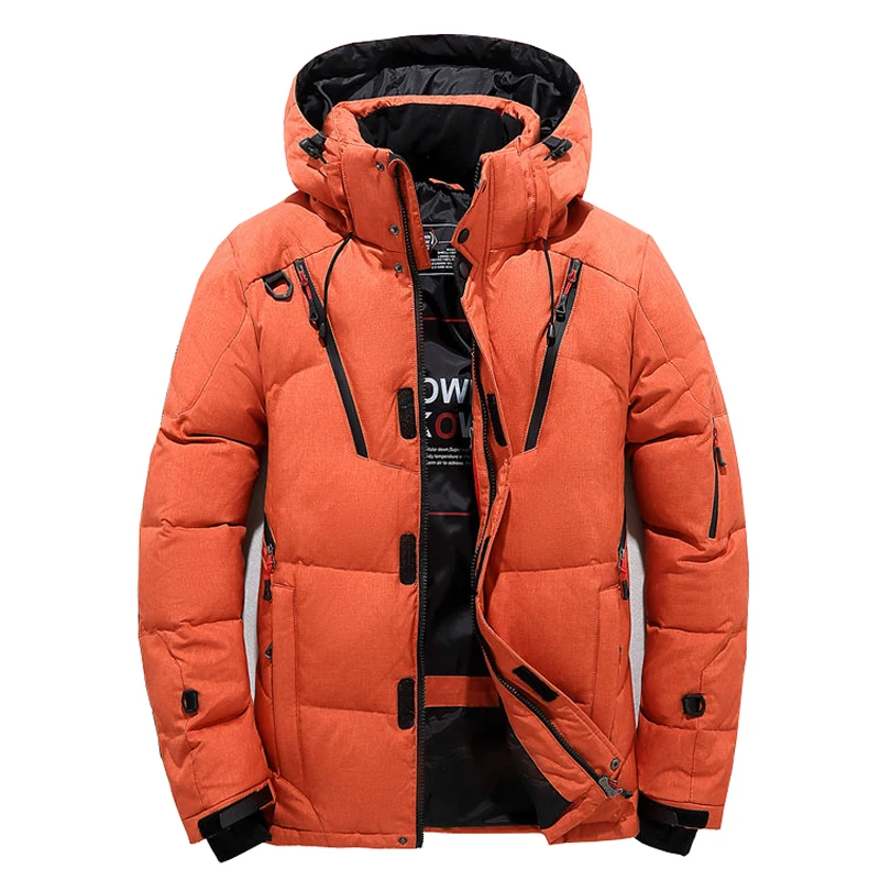 Goede Hoge Kwaliteit Dikke Warme Winter Jas Mannen Hooded Thicken Duck Down Parka Jas Toevallige Slanke Down Heren Overjas Met Vele zakken