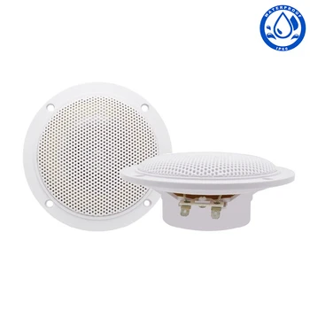 

1Pair 4inch 120Watts Waterproof Marine Speakers 2-Way Full Range Stereo White Boat Speaker For ATV RV UTV SPA Yacht Motorcycle