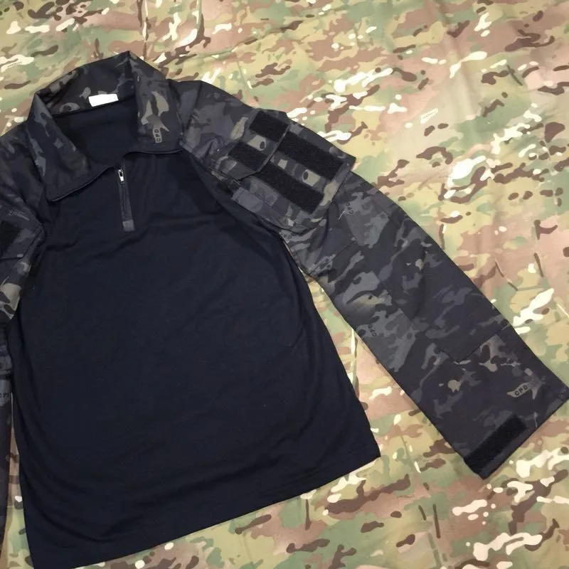 Upgrade Camouflage Unifrom Shirt Pant Fan Outdoor Training Clothes Field CS Equipment Tops Trouser outdoor training clothes