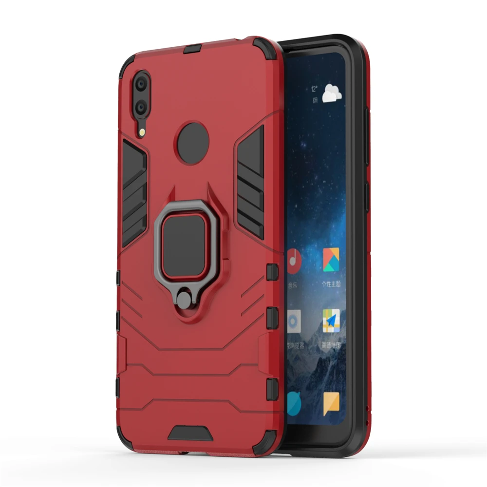 Для huawei Y9 Y7 Y6 Prime Pro Y5 двухслойный Гибридный чехол с магнитным кольцом для huawei Y 9 7 6 Prime Pro 5