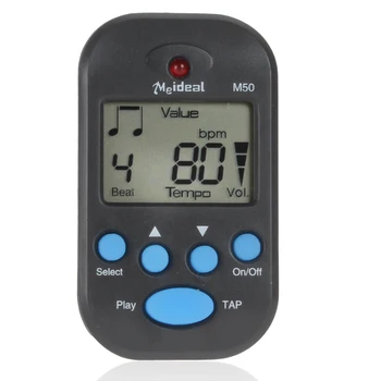 

Guitar Tuners Professional Mini Guitar Musical Metronome & Tap Modes + Clip