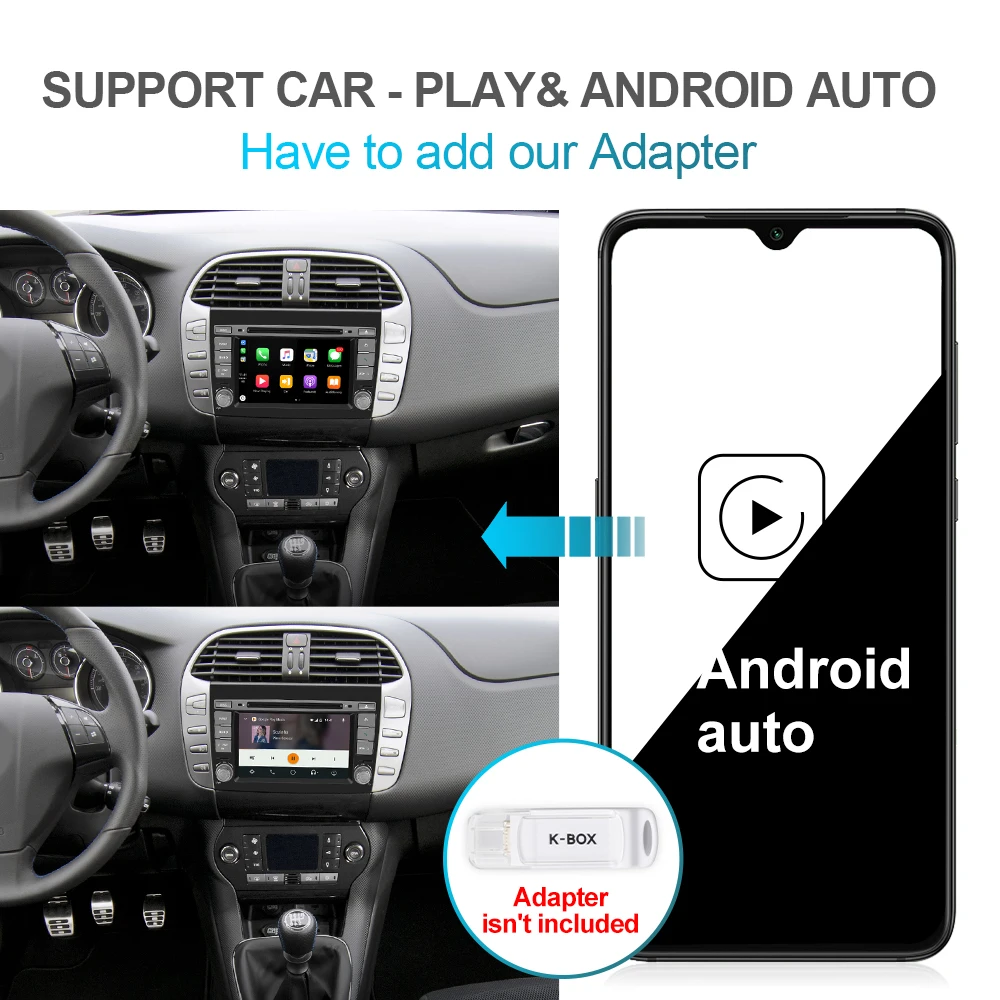 Isudar 2 Din Android 9 Автомобильный мультимедийный плеер для Fiat/Bravo 2007 2008 2009 2010 2011 2012 DVD